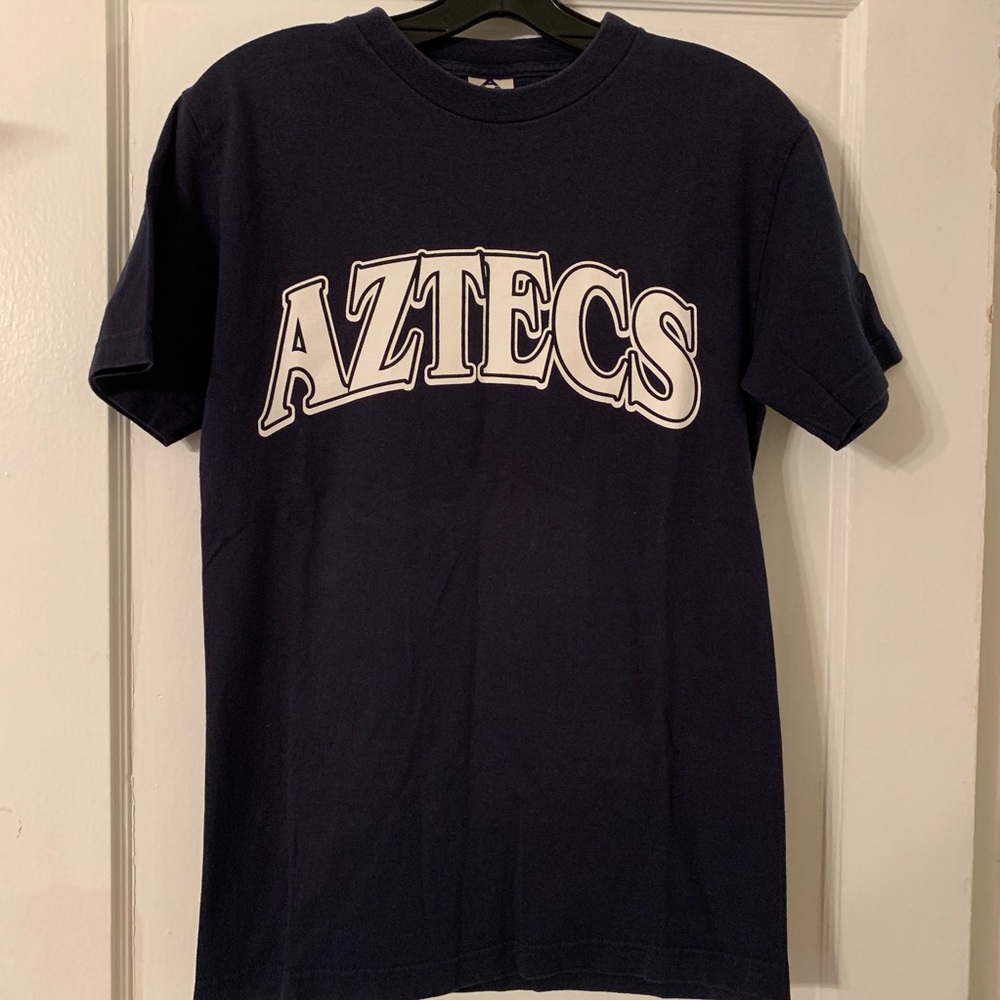Vintage SDSU Aztecs Spellout Tee Sz S